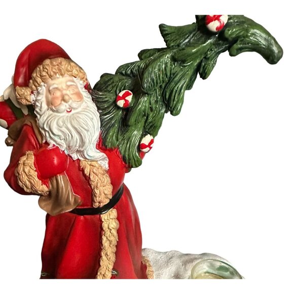 Yankee Candle Santa Candle Holder Tree Gift Bag Christmas - Picture 2 of 9